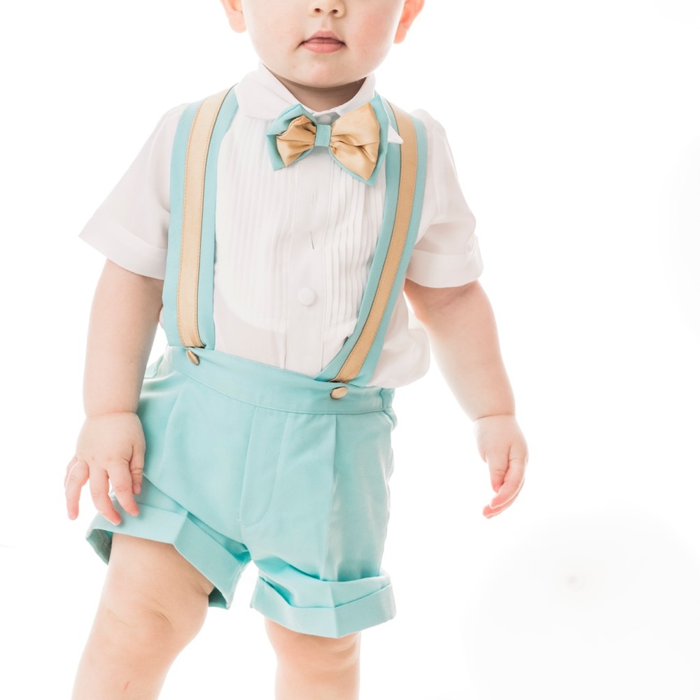 Baby boy birthday suit